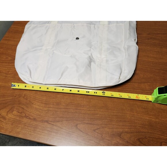 HXLGMD Beige Foldable Nylon Tote Bag For Women With Zippered Pockets 16 X 16 - Picture 8 of 11